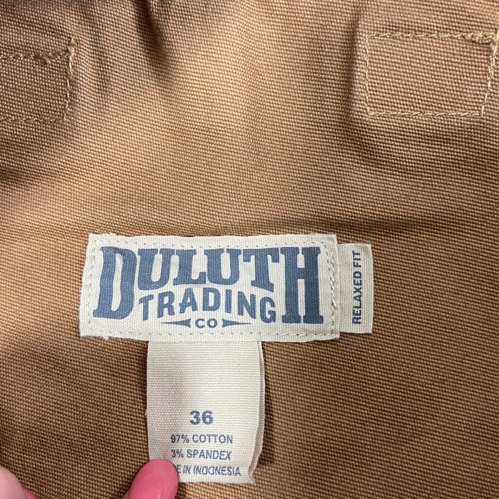 Duluth Trading Co Cargo Shorts Mens 36 Flex Fire Hose Relaxed Fit Brown Gorpcore - Picture 6 of 11